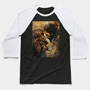 Lion And Jesus Christian Baseball T-Shirt